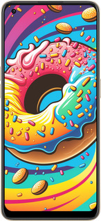 Силиконовый чехол Пончик радуга для Oppo Reno8 5G - 5584u-2614 изображение 