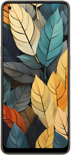 Силиконовый чехол Кольорове листя для Oppo Reno8 5G - 5644u-2614 изображение 