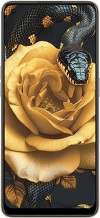 Силиконовый чехол Black snake and golden rose для Oppo Reno8 5G - 6068u-2614 изображение 