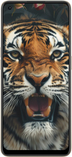 Силиконовый чехол Тигровое величие для Oppo Reno8 5G - 6080u-2614 изображение 