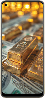 Силиконовый чехол Слитки и доллары для Oppo Reno8 5G - 6105u-2614 изображение 