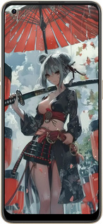 Силиконовый чехол Гейша-воин для Oppo Reno8 5G - 6124u-2614 изображение 