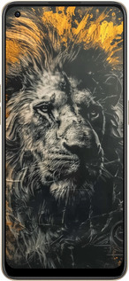 Силиконовый чехол Лев в золотых красках для Oppo Reno8 5G - 6155u-2614 изображение 