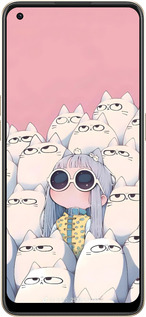 Силиконовый чехол Малышка с котами для Oppo Reno8 5G - 6295u-2614 изображение 