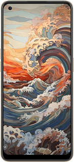 Силиконовый чехол Арт волны для Oppo Reno8 5G - 6324u-2614 изображение 