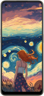 Силиконовый чехол Девушка Арт для Oppo Reno8 5G - 6325u-2614 изображение 