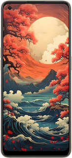 Силиконовый чехол Природа японии для Oppo Reno8 5G - 6327u-2614 изображение 