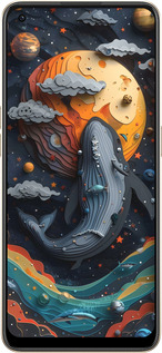 Силіконовий чехол Кит у космосі для Oppo Reno8 5G - 6328u-2614 изображение 