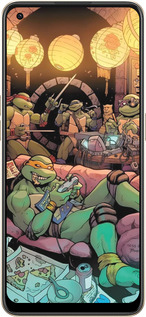 Силиконовый чехол Черепашки нинзя для Oppo Reno8 5G - 6346u-2614 изображение 