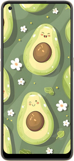 Силиконовый чехол Авокадо для Oppo Reno8 5G - 6380u-2614 изображение 