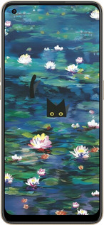 Силиконовый чехол Чехол с изображением водяных лилий Моне и кошек для Oppo Reno8 5G - 6399u-2614 изображение 