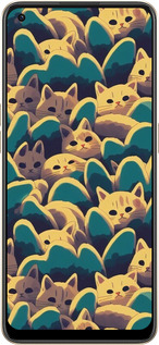 Силиконовый чехол С изображением кошек для Oppo Reno8 5G - 6429u-2614 изображение 