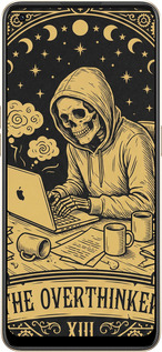 Силиконовый чехол The Overthinker для Oppo Reno8 5G - 6774u-2614 изображение 