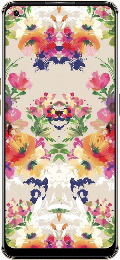 Силиконовый чехол Цветочный узор для Oppo Reno8 5G - 1083u-2614 изображение 