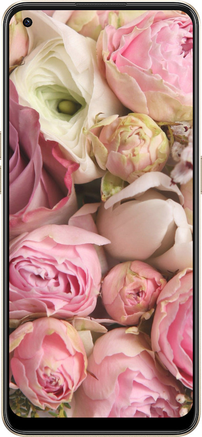 Силиконовый чехол Розы v2 для Oppo Reno8 5G - 2320u-2614 изображение 