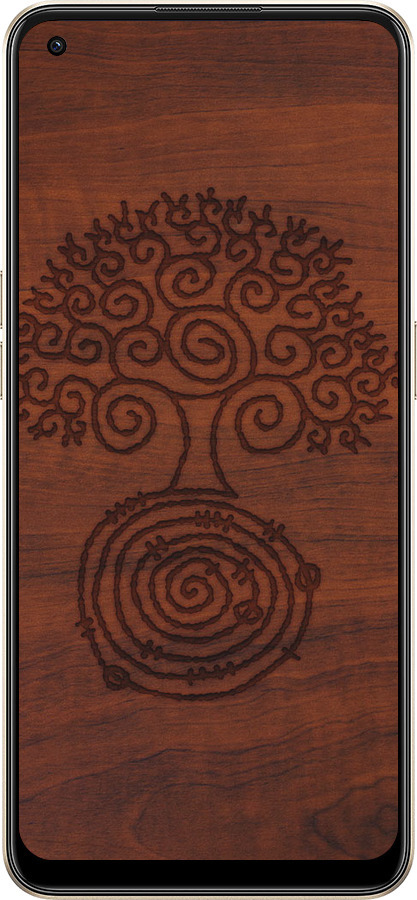 Силіконовий чехол Візерунок дерева для Oppo Reno8 5G - 4119u-2614 изображение 