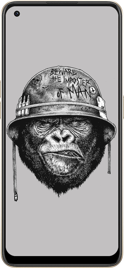 Силиконовый чехол military monkey для Oppo Reno8 5G - 4177u-2614 изображение 