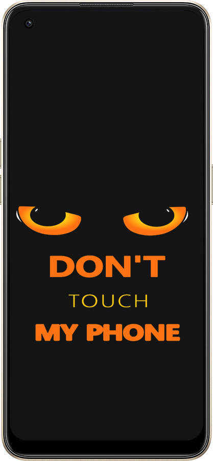 Силиконовый чехол Don't touch the phone для Oppo Reno8 5G - 4261u-2614 изображение 