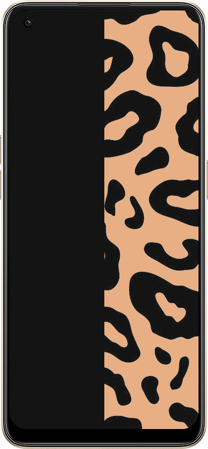 Силиконовый чехол Пятна леопарда для Oppo Reno8 5G - 4269u-2614 изображение 