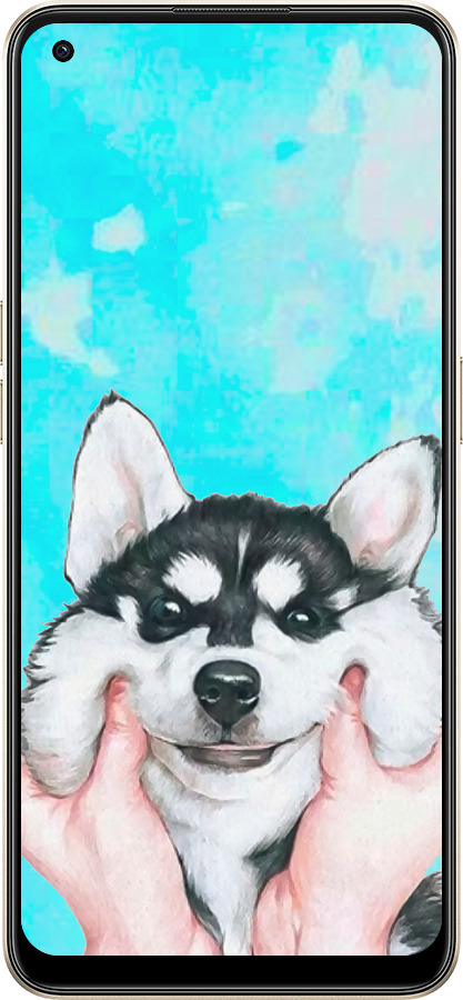 Силиконовый чехол Улыбнись для Oppo Reno8 5G - 4276u-2614 изображение 