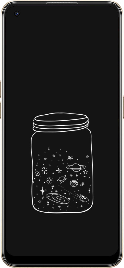 Силиконовый чехол Космос в банке для Oppo Reno8 5G - 4297u-2614 изображение 