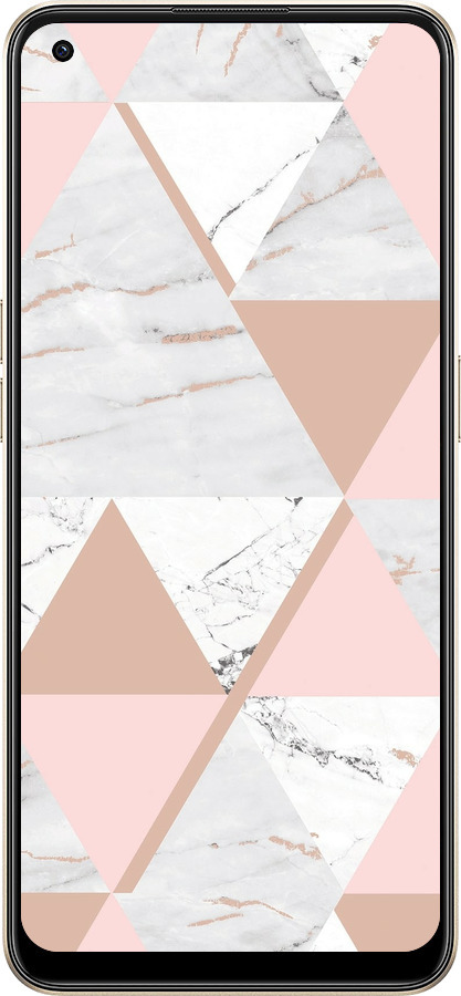 Силиконовый чехол Мраморная симметрия для Oppo Reno8 5G - 4344u-2614 изображение 