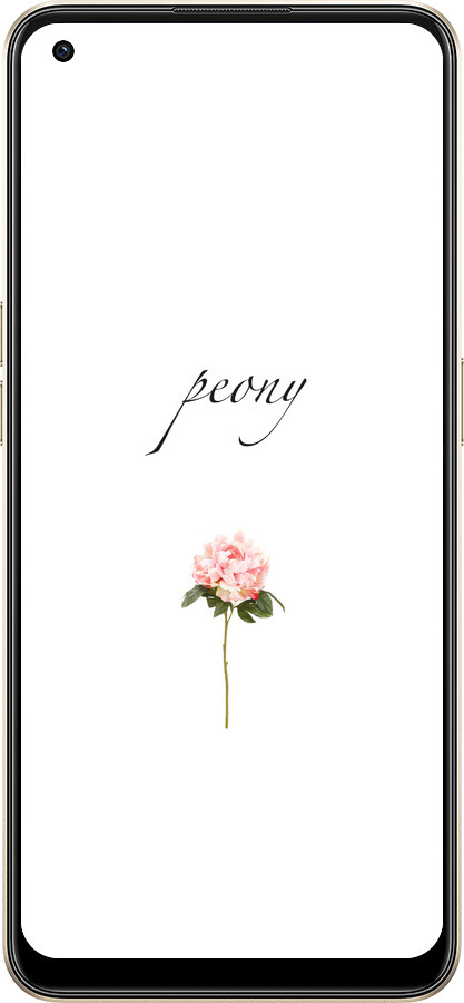 Силиконовый чехол Пион для Oppo Reno8 5G - 4366u-2614 изображение 