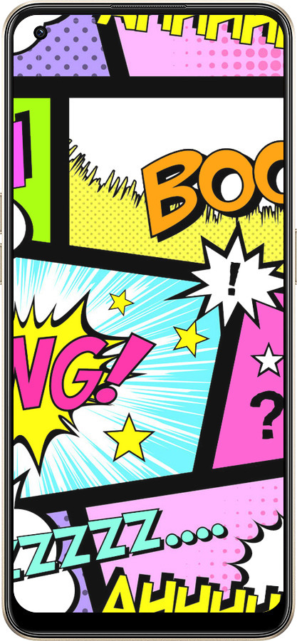 Силиконовый чехол Комикс 1 для Oppo Reno8 5G - 4407u-2614 изображение 