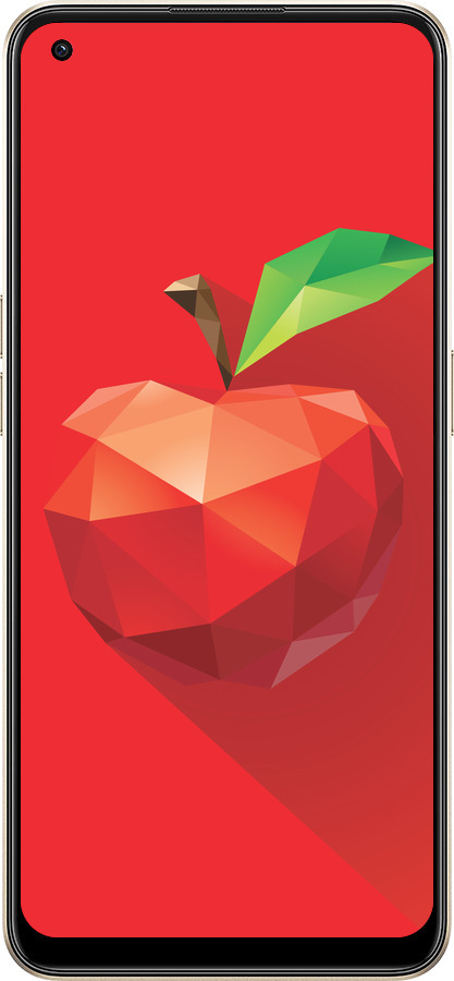 Силиконовый чехол Яблоко для Oppo Reno8 5G - 4696u-2614 изображение 