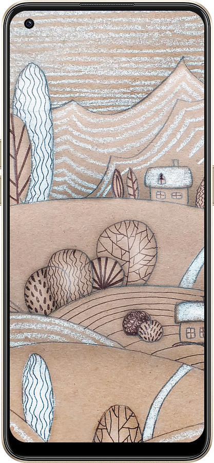 Силиконовый чехол Сказочные холмы для Oppo Reno8 5G - 4749u-2614 изображение 