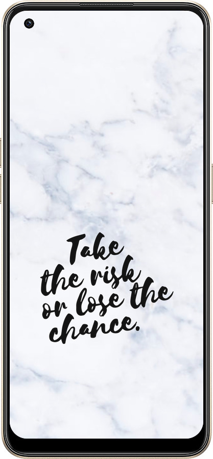 Силиконовый чехол Рискнуть или потерять шанс для Oppo Reno8 5G - 4866u-2614 изображение 