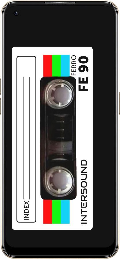 Силиконовый чехол Кассета с90 для Oppo Reno8 5G - 4894u-2614 изображение 