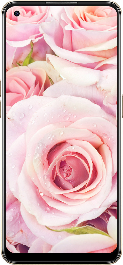 Силиконовый чехол Розы для Oppo Reno8 5G - 525u-2614 изображение 