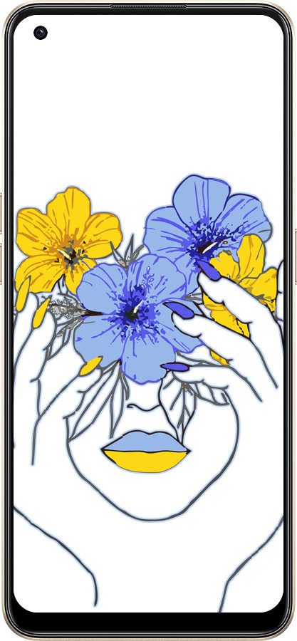 Силиконовый чехол Девушка v4 для Oppo Reno8 5G - 5276u-2614 изображение 