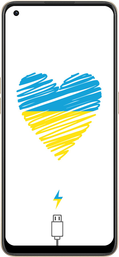 Силиконовый чехол Подзарядка сердца v2 для Oppo Reno8 5G - 5295u-2614 изображение 