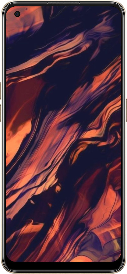 Силіконовий чехол Чорно-помаранчева абстракція для Oppo Reno8 5G - 5340u-2614 изображение 