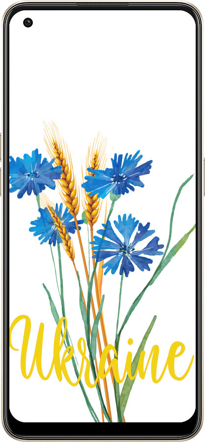 Силіконовий чехол Ukraine v2 для Oppo Reno8 5G - 5445u-2614 изображение 