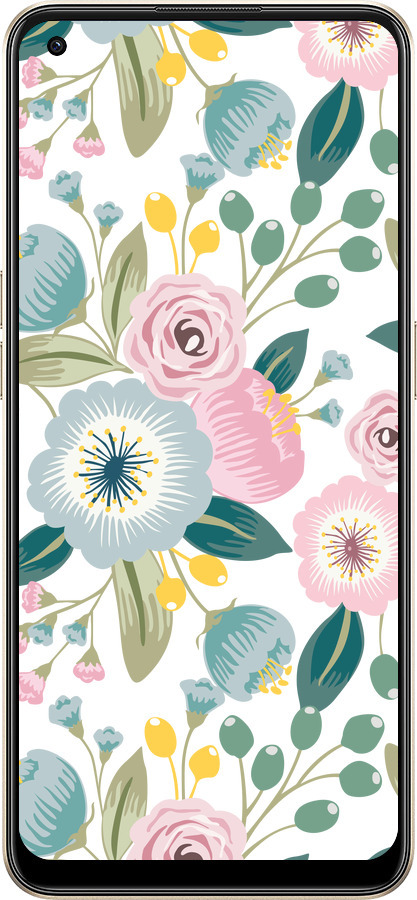 Силіконовий чехол Квіткові шпалери v2 для Oppo Reno8 5G - 5602u-2614 изображение 