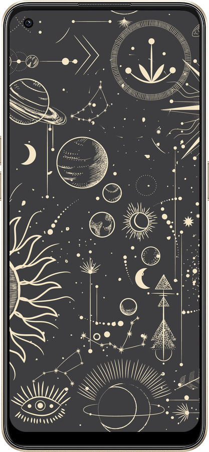 Силиконовый чехол Фаза луны для Oppo Reno8 5G - 5605u-2614 изображение 