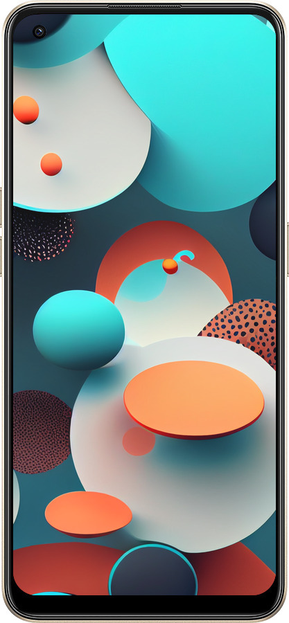 Силиконовый чехол Горошек абстракция для Oppo Reno8 5G - 5608u-2614 изображение 