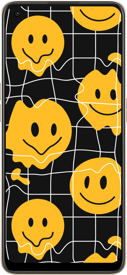 Силиконовый чехол Смайлы v3 для Oppo Reno8 5G - 5623u-2614 изображение 