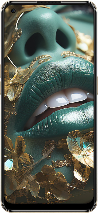 Силиконовый чехол Губы 2 для Oppo Reno8 5G - 5667u-2614 изображение 