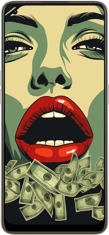 Силіконовий чехол Великі гроші 2 для Oppo Reno8 5G - 5668u-2614 изображение 