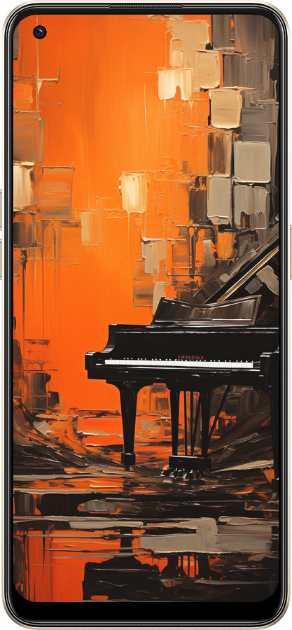 Силиконовый чехол Чехол для телефона Оранжевый Рояль для Oppo Reno8 5G - 5937u-2614 изображение 