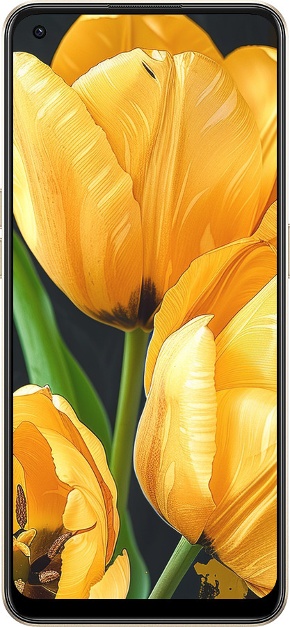 Силиконовый чехол Желтые тюльпаны для Oppo Reno8 5G - 5991u-2614 изображение 
