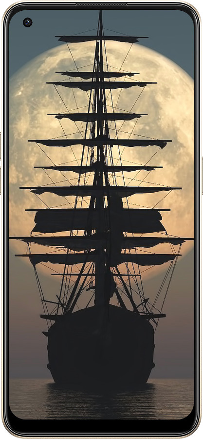 Силиконовый чехол Корабль для Oppo Reno8 5G - 5998u-2614 изображение 