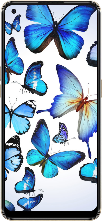 Силіконовий чехол Метелики для Oppo Reno8 5G - 6023u-2614 изображение 