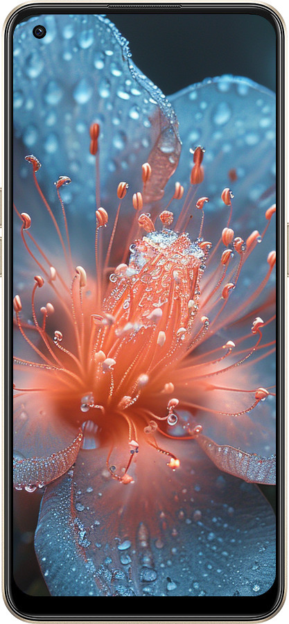 Силиконовый чехол Роса на цветке для Oppo Reno8 5G - 6039u-2614 изображение 