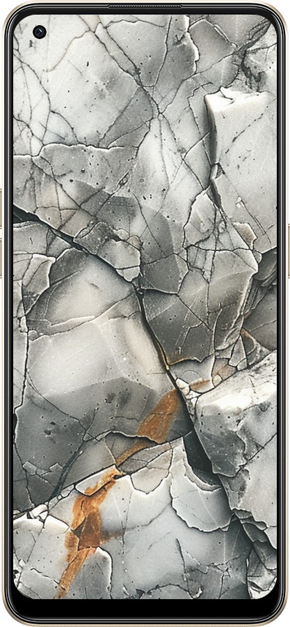 Силиконовый чехол Серый мрамор для Oppo Reno8 5G - 6041u-2614 изображение 