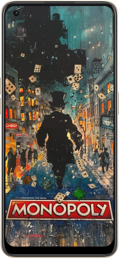 Силиконовый чехол Метрополис игры для Oppo Reno8 5G - 6085u-2614 изображение 